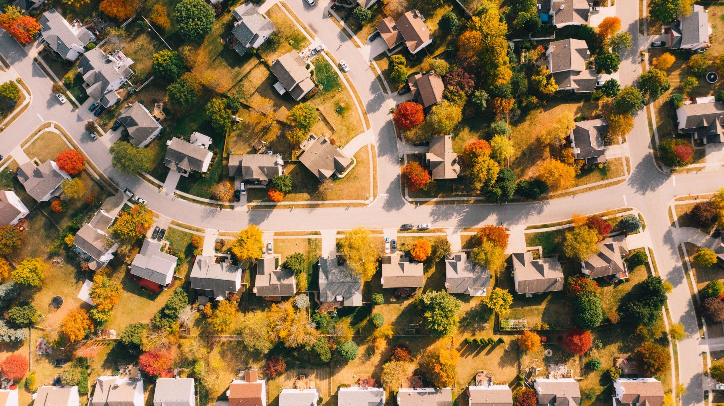 Autumn suburban streets, the kind of neighbourhood we serve for towing in White City, SK